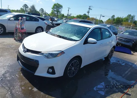 2016 Toyota Corolla S Plus z USA, uszkodzony, nr VIN 5YFBURHE7GP554329